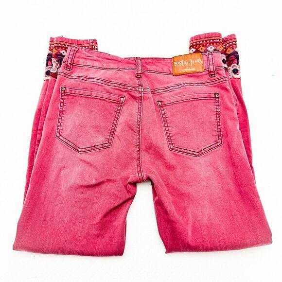 Desigual Pakaian Jadi Wanita Celana Embellished Ankle Denim Jeans Size 28 - Picture 5 of 9